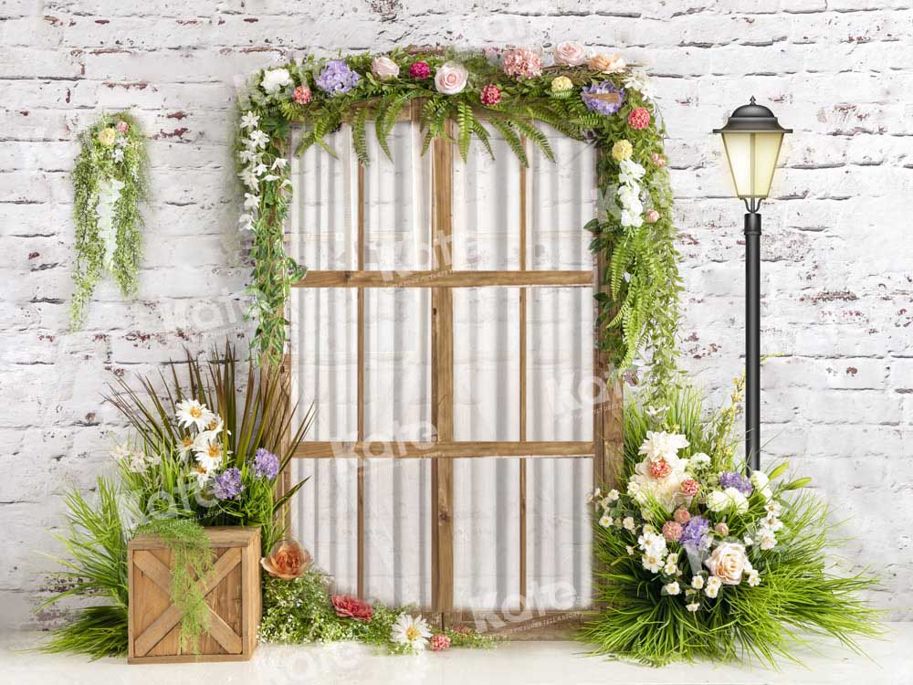 Kate Spring Window Garden Backdrop Designed by Emetselch - Kate Backdrop AU