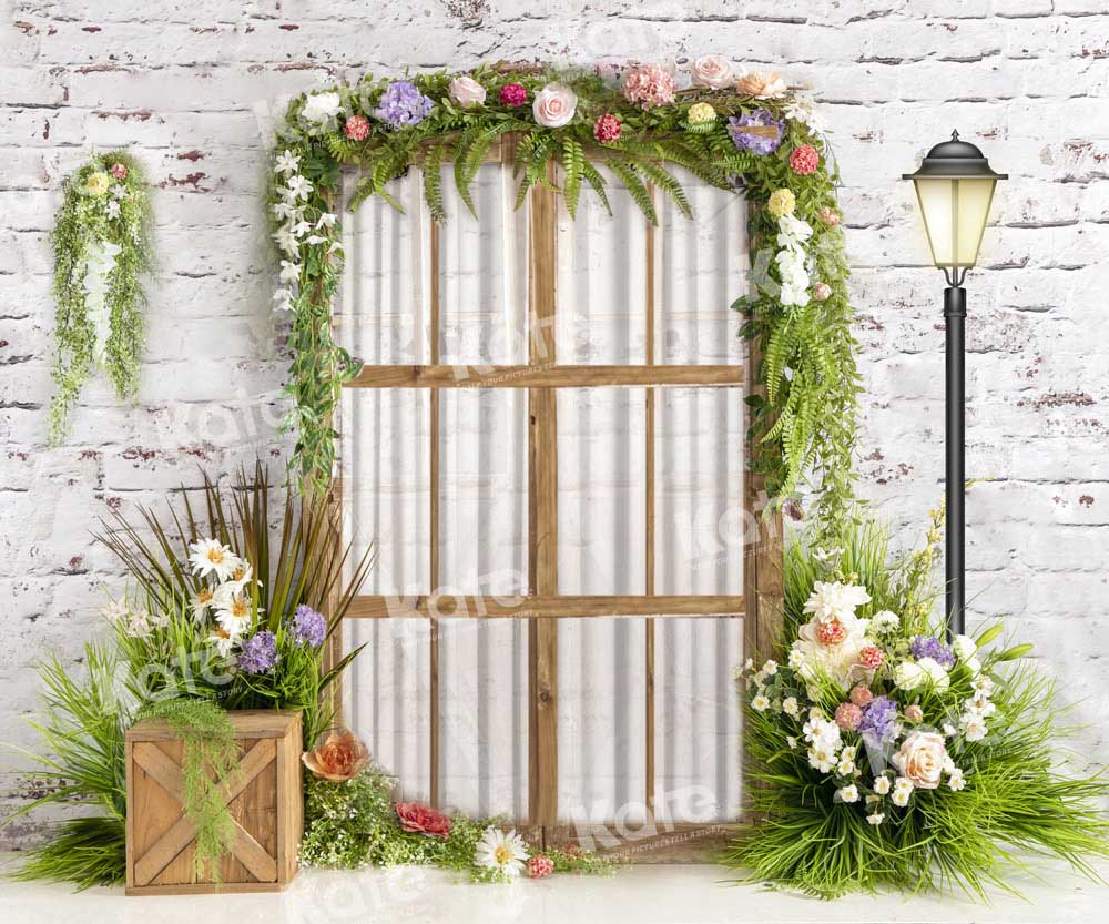 Kate Spring Window Garden Backdrop Designed by Emetselch - Kate Backdrop AU
