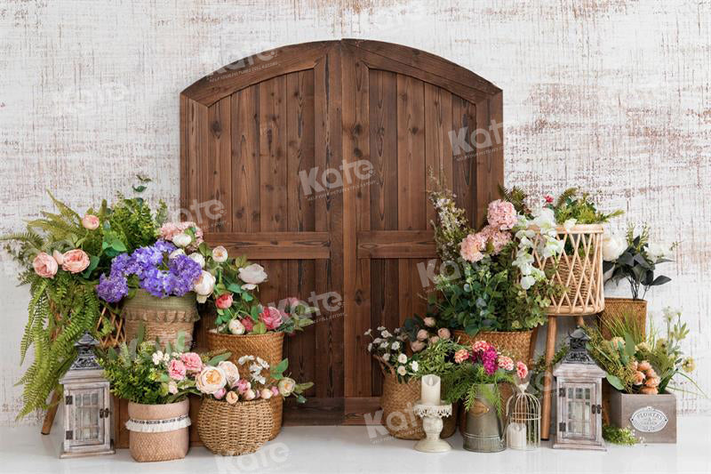 Kate Spring Barn Door Backdrop Flower for Photography - Kate Backdrop AU
