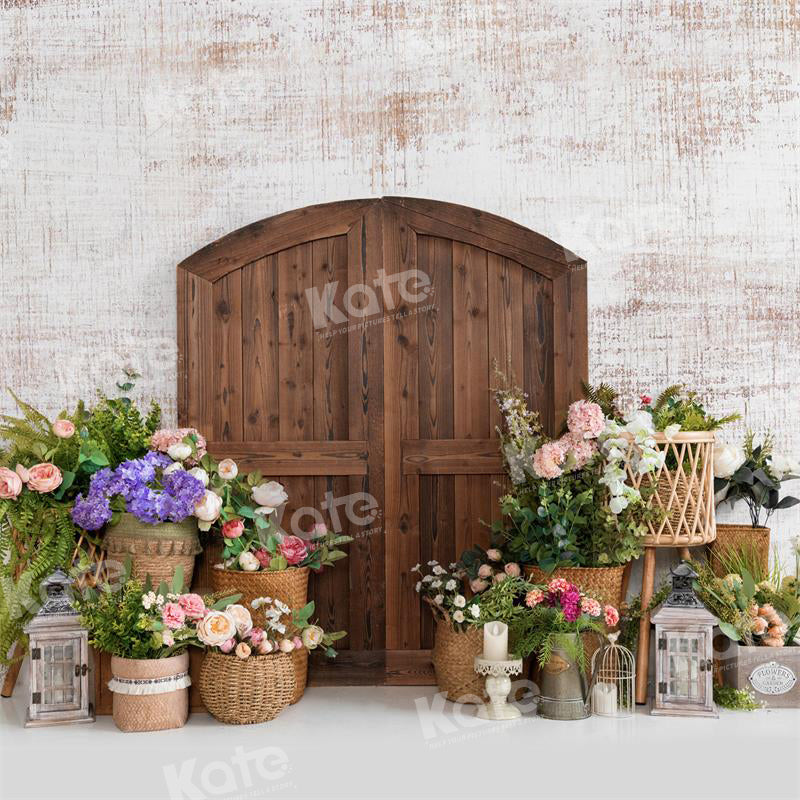 Kate Spring Barn Door Backdrop Flower for Photography - Kate Backdrop AU