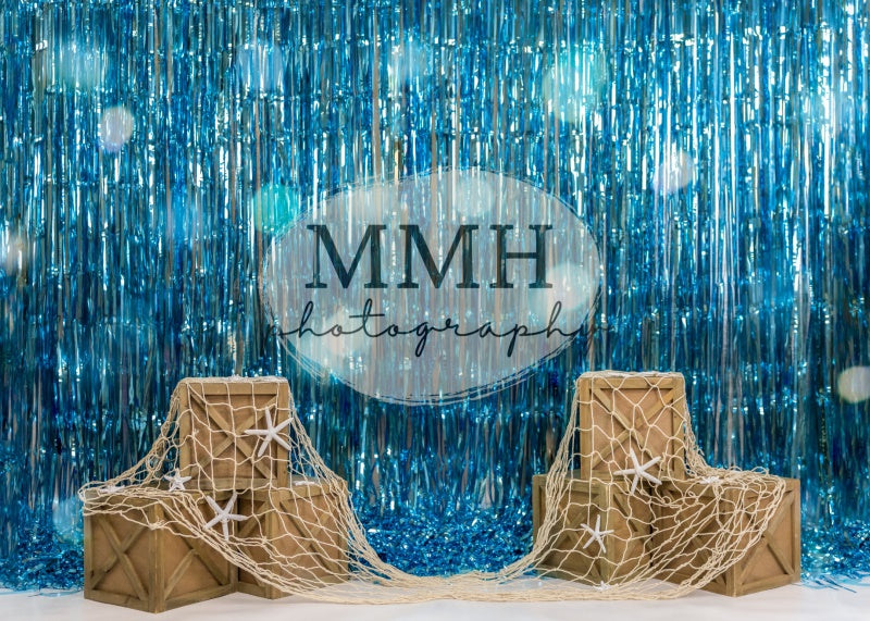 Kate Underwater Tinsel Mermaid Backdrop Designed by Melissa McCraw-Hummer - Kate Backdrop AU