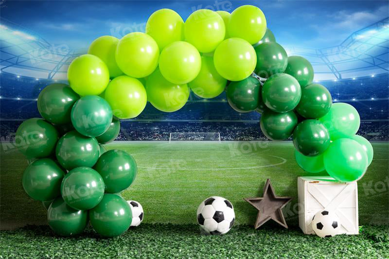 Kate Football Field Balloon Backdrop for Photography - Kate Backdrop AU