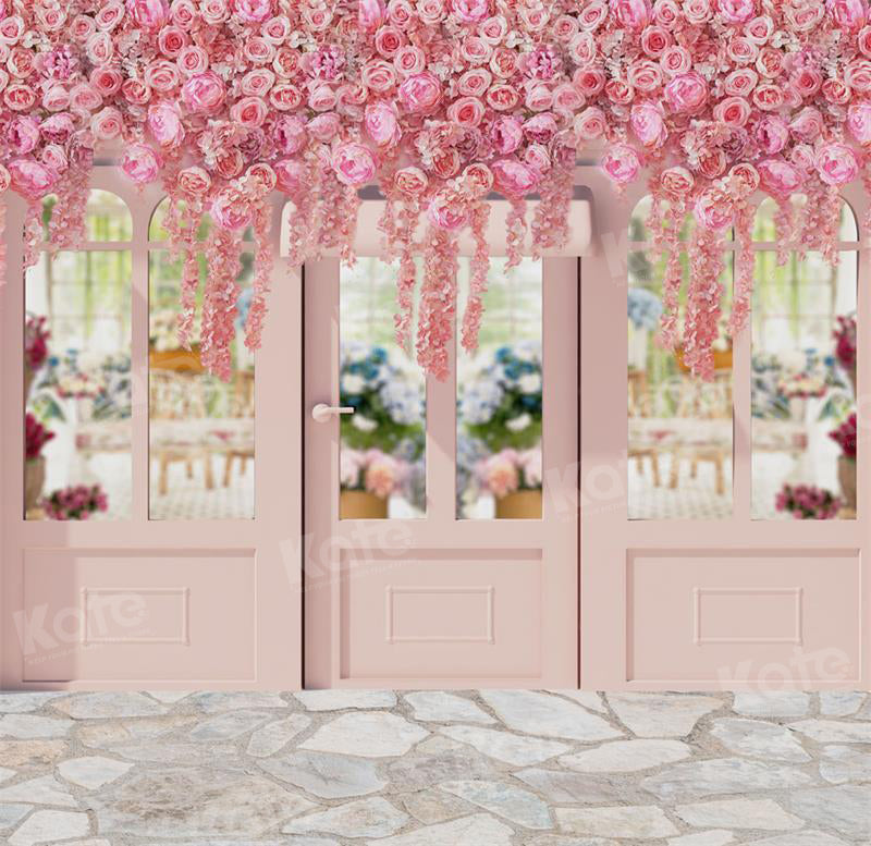 Kate Spring Flower Shop Backdrop Stone for Photography - Kate Backdrop AU