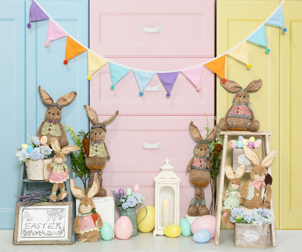 Kate Easter Bunny Backdrop Egg Pink Designed by Emetselch - Kate Backdrop AU