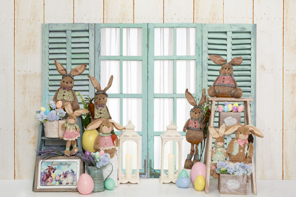 Kate Easter Bunny Backdrop Window Designed by Emetselch - Kate Backdrop AU