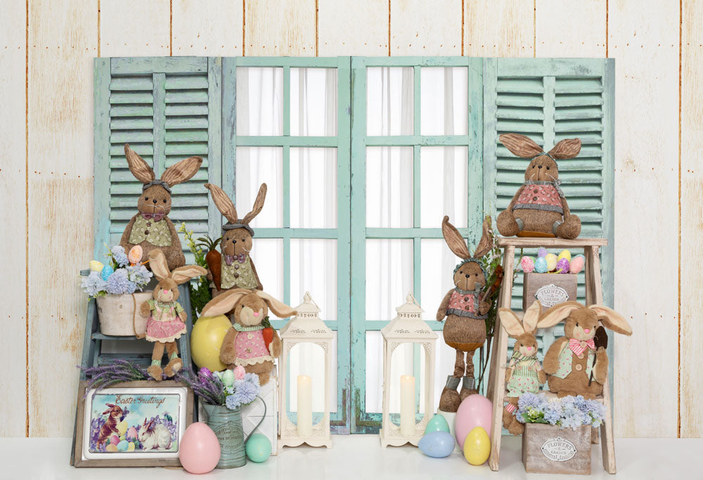 Kate Easter Bunny Backdrop Window Designed by Emetselch - Kate Backdrop AU