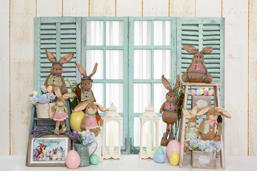 Kate Easter Bunny Backdrop Window Designed by Emetselch - Kate Backdrop AU