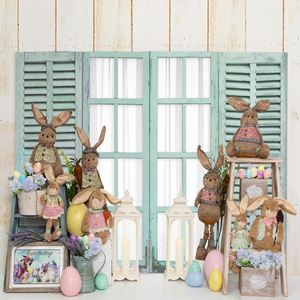 Kate Easter Bunny Backdrop Window Designed by Emetselch - Kate Backdrop AU