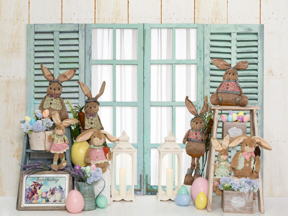 Kate Easter Bunny Backdrop Window Designed by Emetselch - Kate Backdrop AU