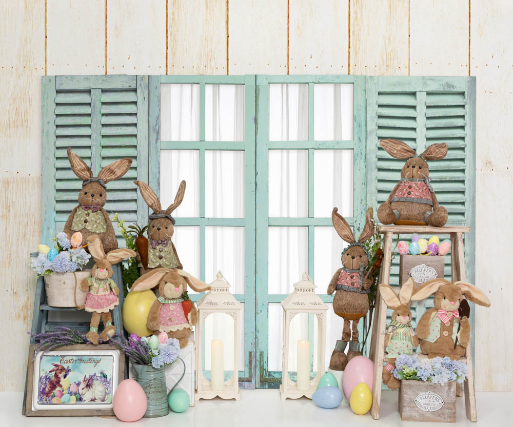 Kate Easter Bunny Backdrop Window Designed by Emetselch - Kate Backdrop AU