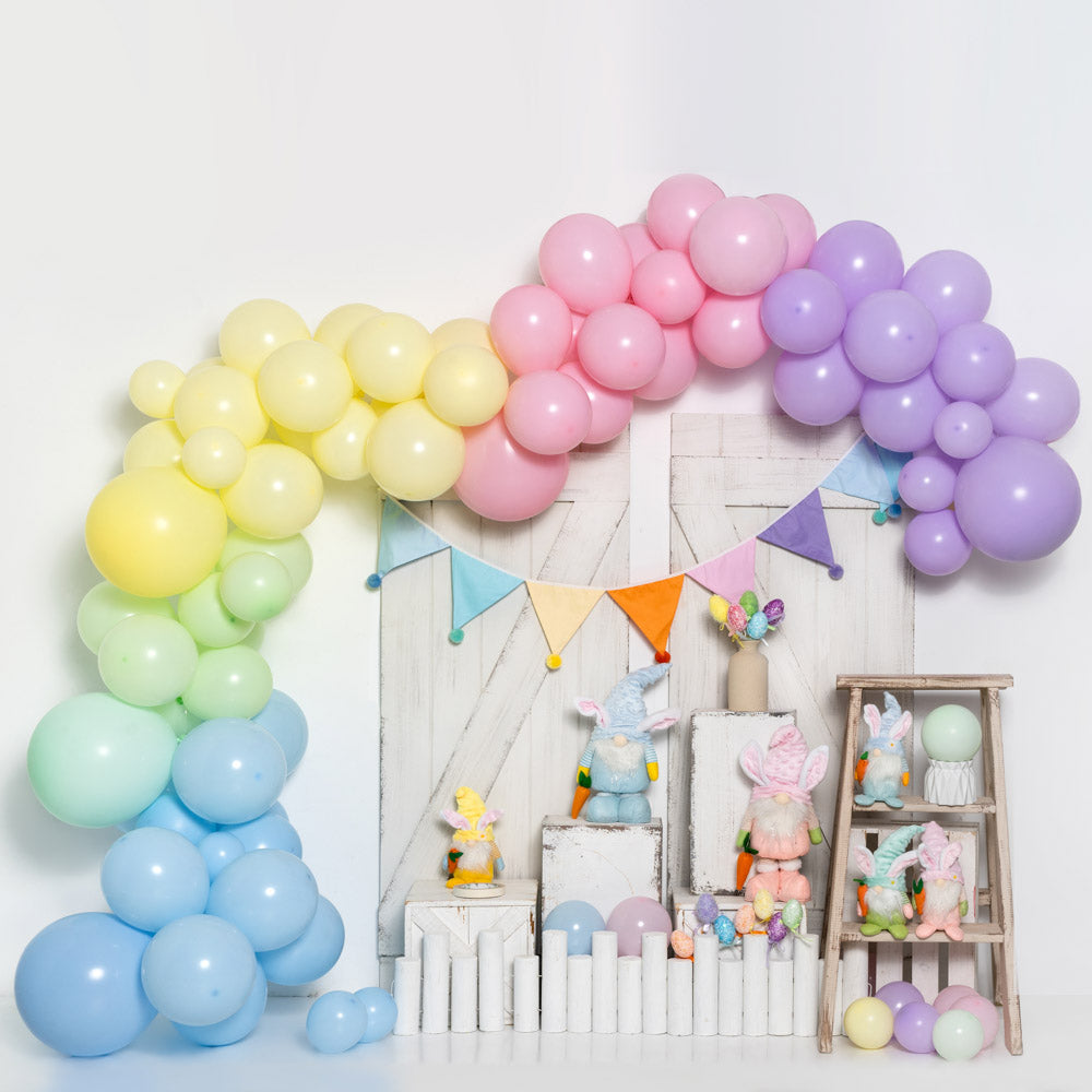 Kate Easter Bunny Backdrop Balloon Cake Smash Designed by Emetselch - Kate Backdrop AU