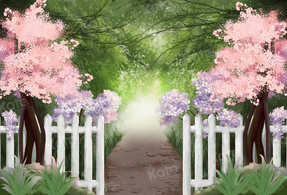 Kate Fine Art Painting Garden Path Forest Backdrop Designed by GQ - Kate Backdrop AU