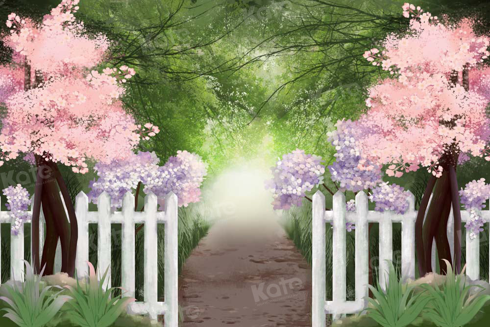 Kate Fine Art Painting Garden Path Forest Backdrop Designed by GQ - Kate Backdrop AU