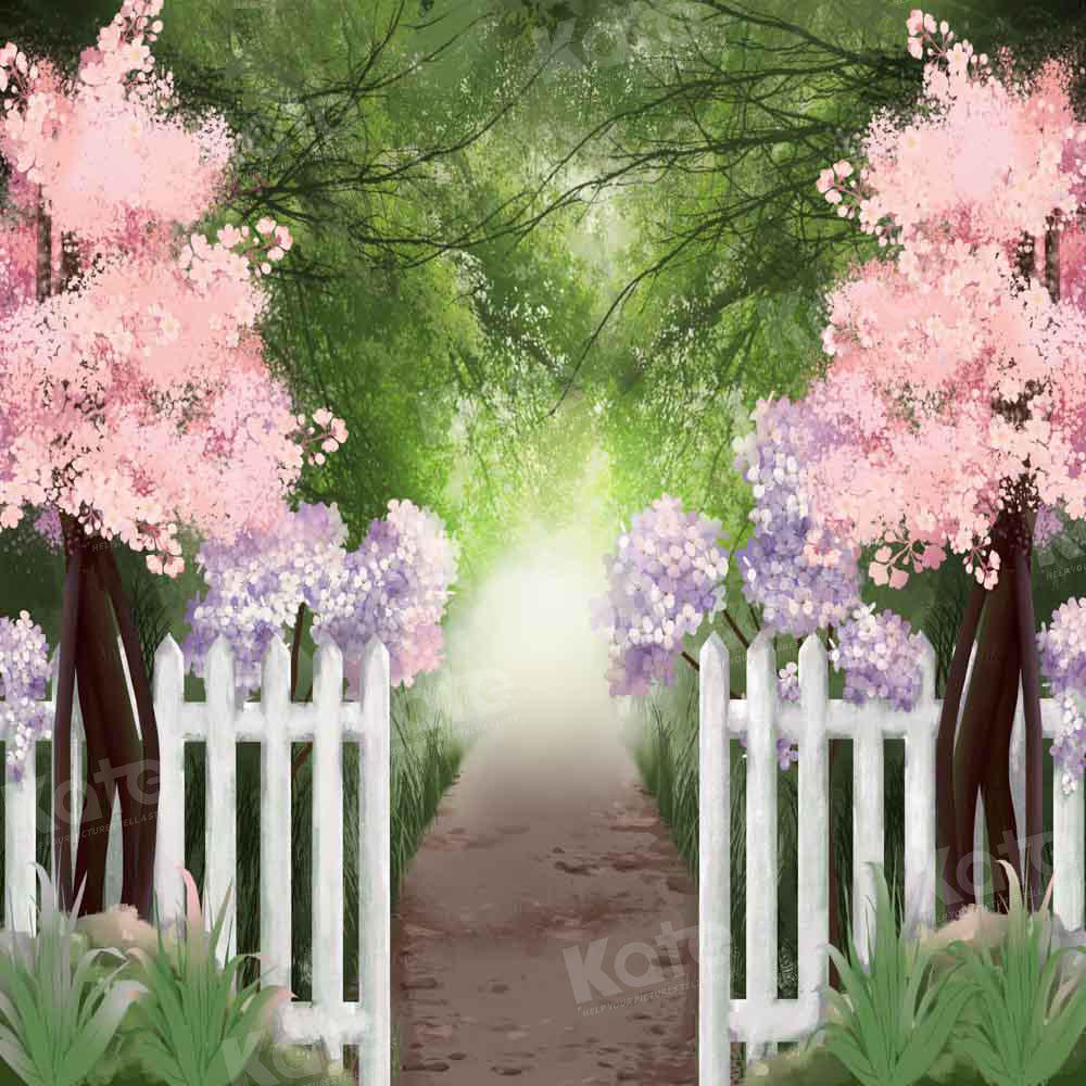Kate Fine Art Painting Garden Path Forest Backdrop Designed by GQ - Kate Backdrop AU