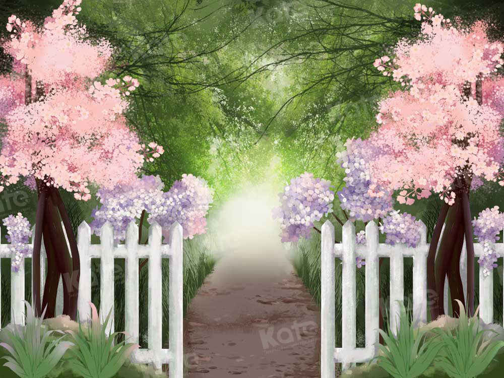 Kate Fine Art Painting Garden Path Forest Backdrop Designed by GQ - Kate Backdrop AU