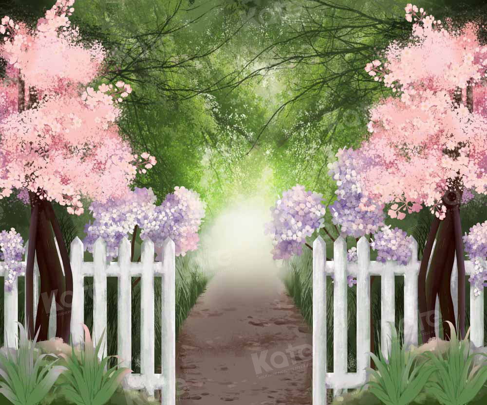 Kate Fine Art Painting Garden Path Forest Backdrop Designed by GQ - Kate Backdrop AU