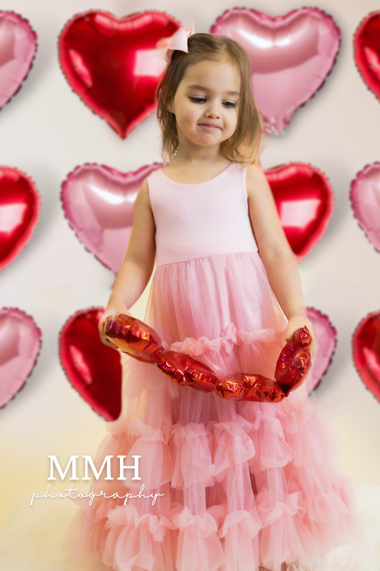 Kate Valentine's Day Backdrop Heart Designed by Melissa McCraw-Hummer - Kate Backdrop AU