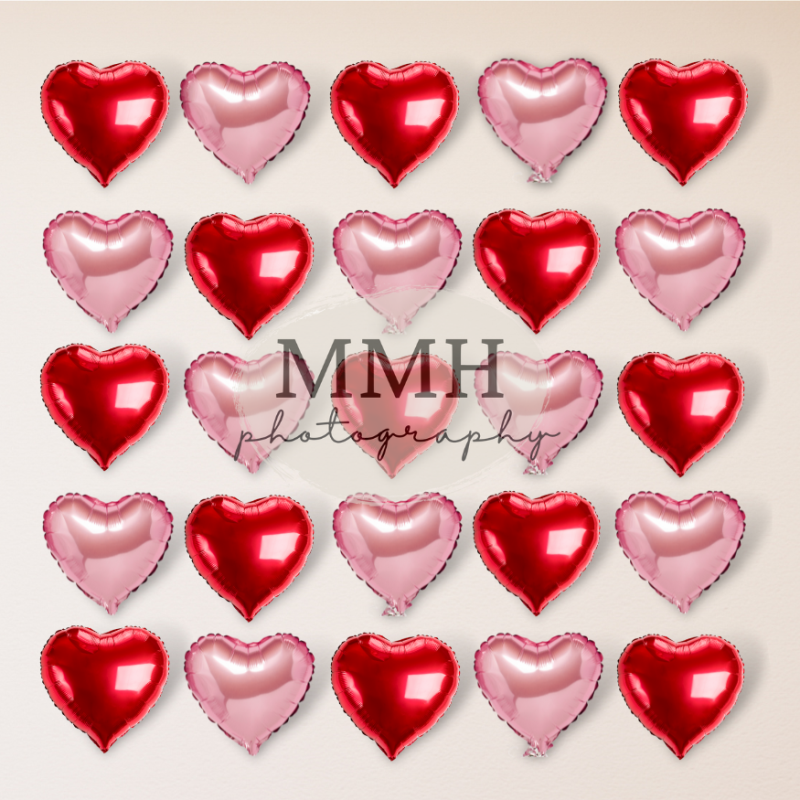 Kate Valentine's Day Backdrop Heart Designed by Melissa McCraw-Hummer - Kate Backdrop AU