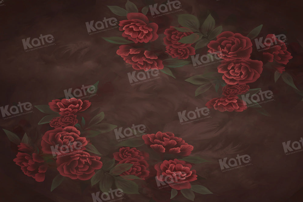 Kate Red Rose Backdrop Portrait Floral Designed by GQ - Kate Backdrop AU