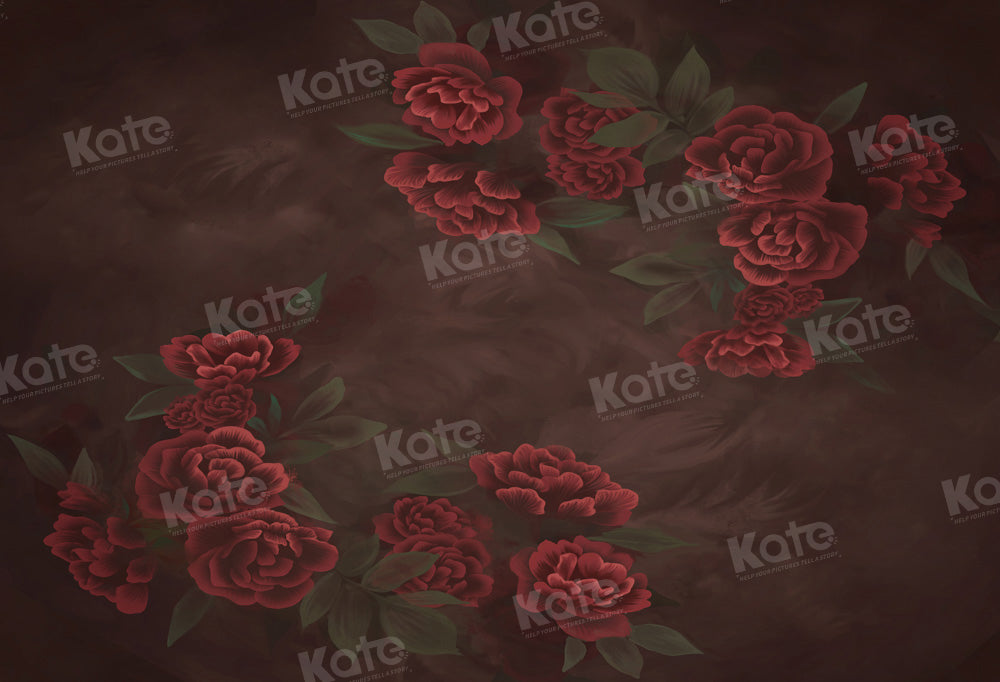 Kate Red Rose Backdrop Portrait Floral Designed by GQ - Kate Backdrop AU