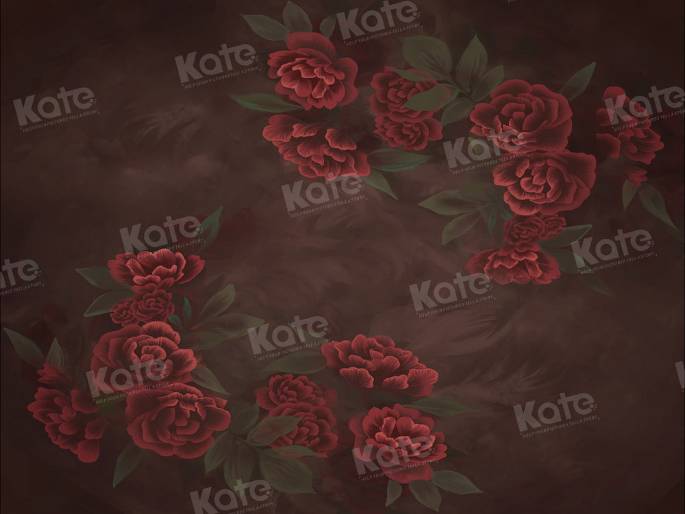 Kate Red Rose Backdrop Portrait Floral Designed by GQ - Kate Backdrop AU