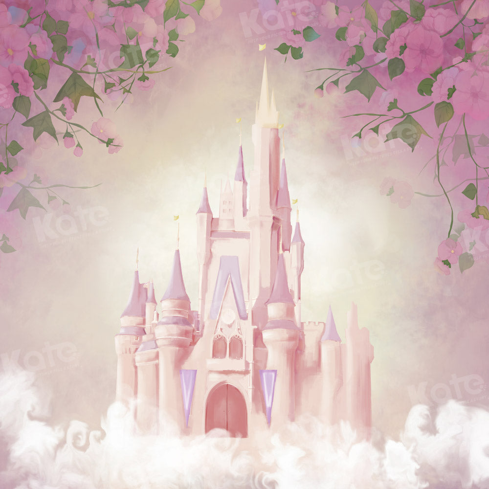 Kate Spring Flower Castle Backdrop Princess Designed by GQ - Kate Backdrop AU