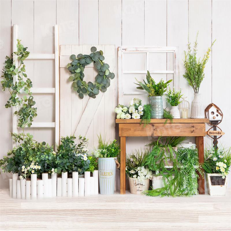 Kate Spring Green Plants Backdrop Wood for Photography - Kate Backdrop AU