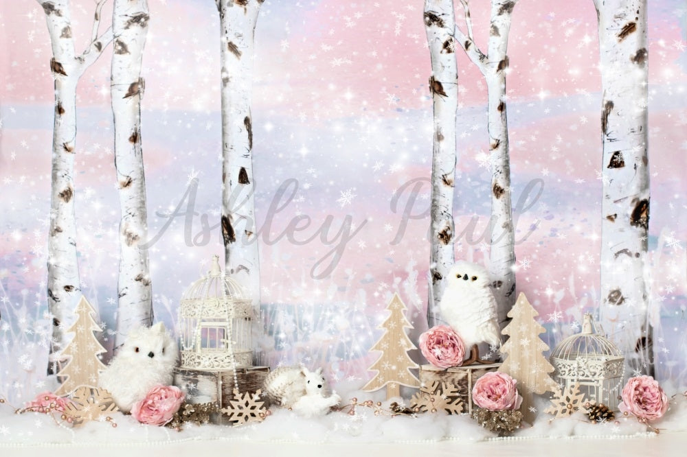 Kate Winter Animals Backdrop Designed by Ashley Paul - Kate Backdrop AU