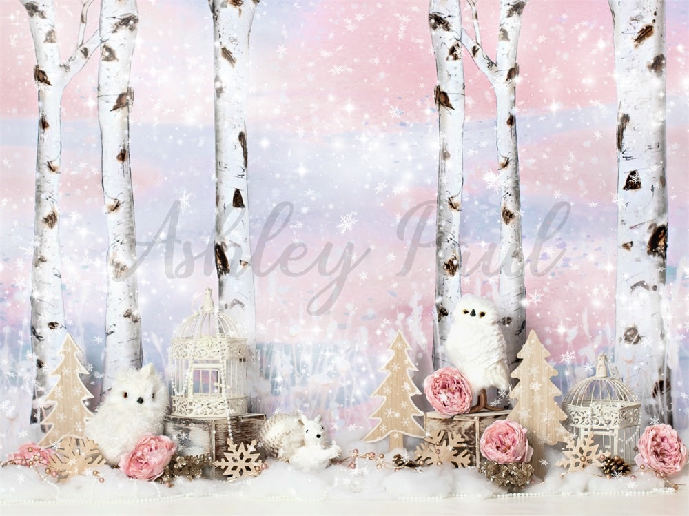 Kate Winter Animals Backdrop Designed by Ashley Paul - Kate Backdrop AU