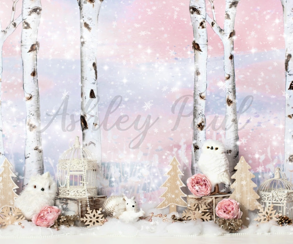 Kate Winter Animals Backdrop Designed by Ashley Paul - Kate Backdrop AU