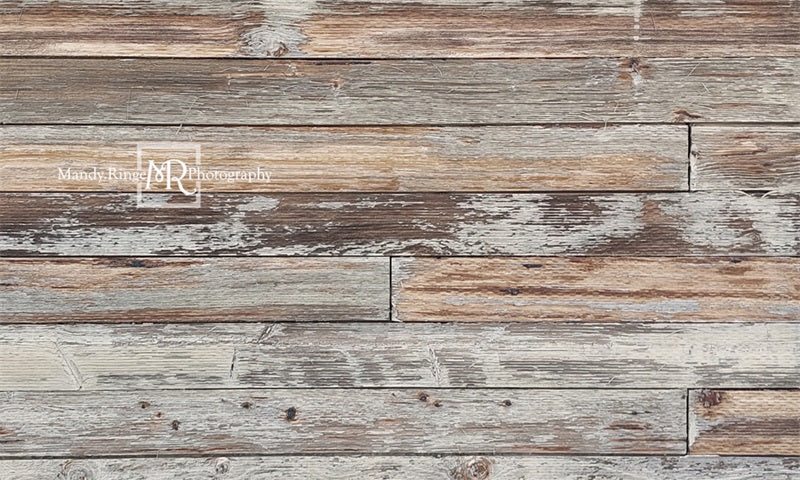 Kate Brown and Gray Textured Backdrop Horizontal Wood Designed by Mandy Ringe Photography - Kate Backdrop AU