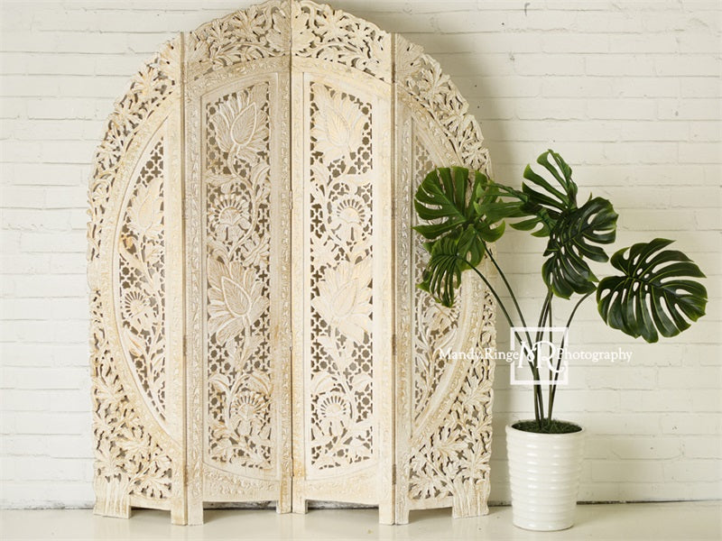 Kate Simple Boho Backdrop Screen and Plant Designed by Mandy Ringe Photography - Kate Backdrop AU