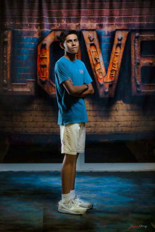 Kate Valentine Industrial Love Letters Backdrop Distressed Brick wall Designed by Mini MakeBelieve - Kate Backdrop AU