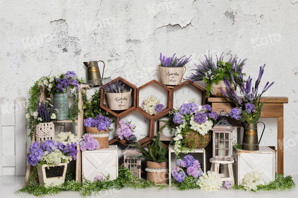 Kate Lavender Spring Backdrop Flowers Designed by Emetselch - Kate Backdrop AU