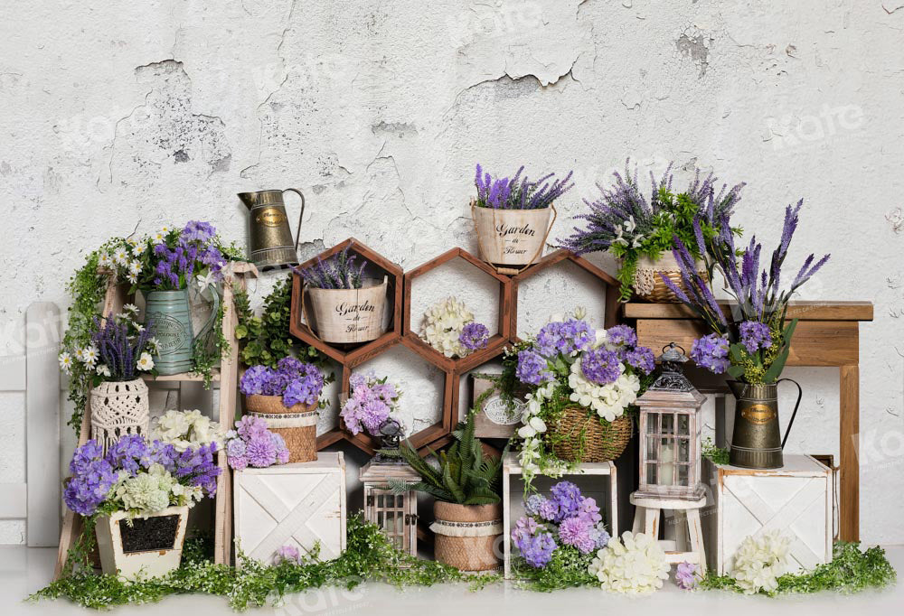 Kate Lavender Spring Backdrop Flowers Designed by Emetselch - Kate Backdrop AU