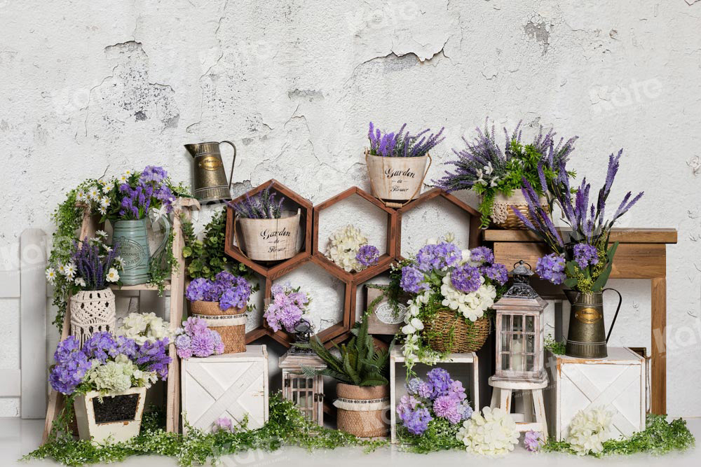 Kate Lavender Spring Backdrop Flowers Designed by Emetselch - Kate Backdrop AU