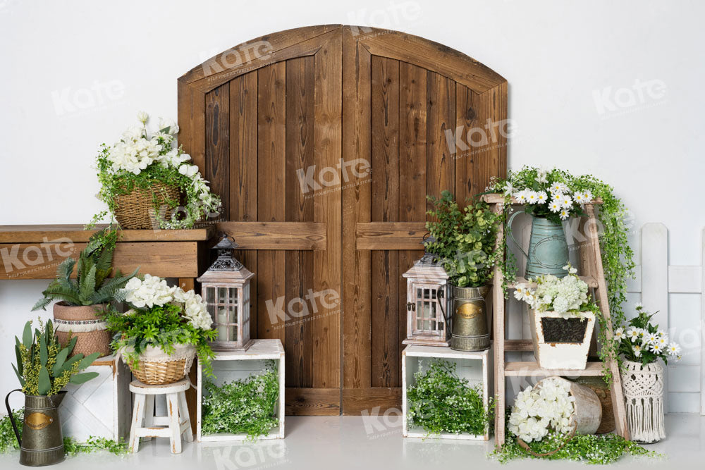 Kate Spring Barn Door Backdrop Designed by Emetselch - Kate Backdrop AU