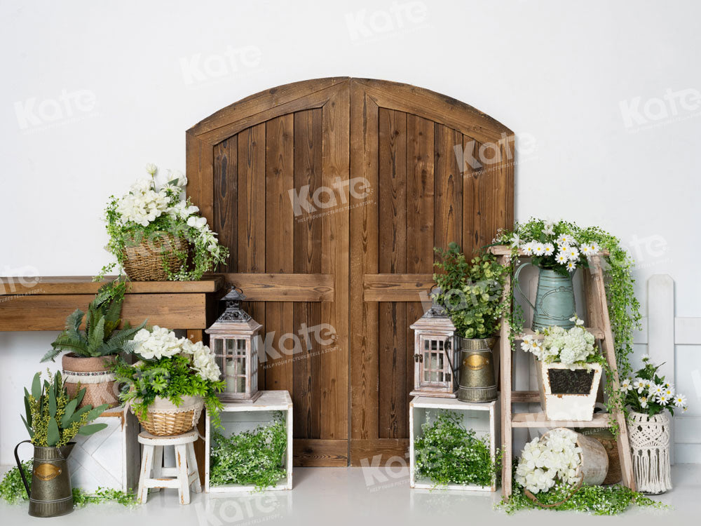 Kate Spring Barn Door Backdrop Designed by Emetselch - Kate Backdrop AU
