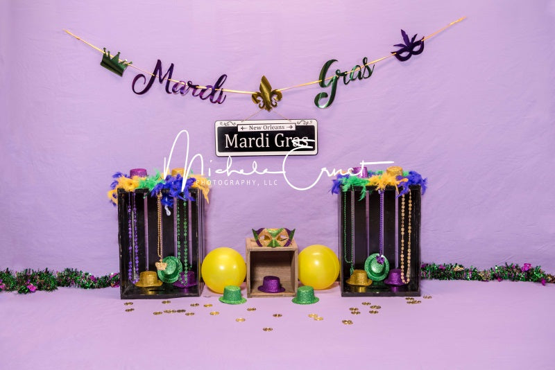 Kate Mardi Gras Backdrop Designed By Michele Ernst Photography - Kate Backdrop AU
