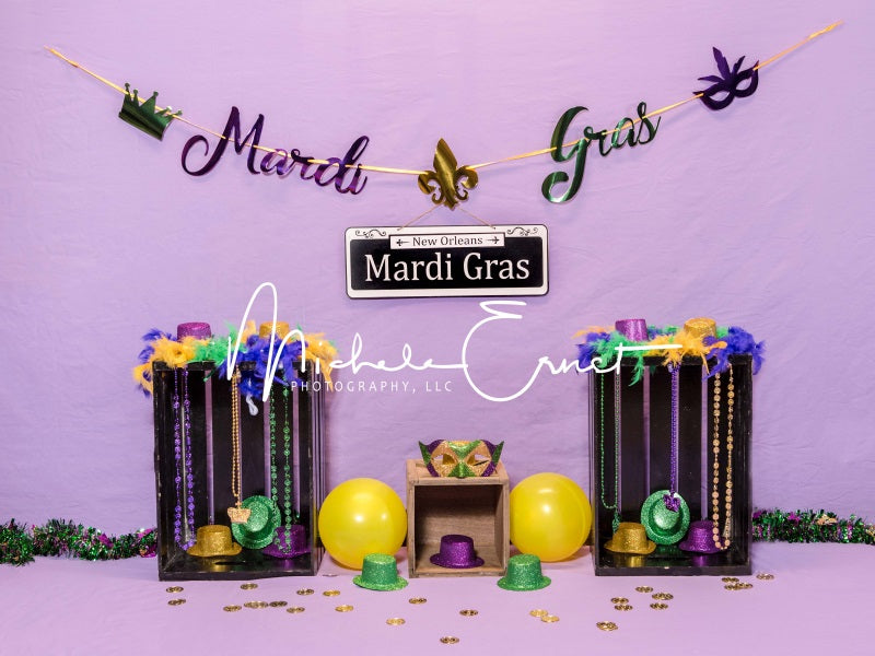 Kate Mardi Gras Backdrop Designed By Michele Ernst Photography - Kate Backdrop AU
