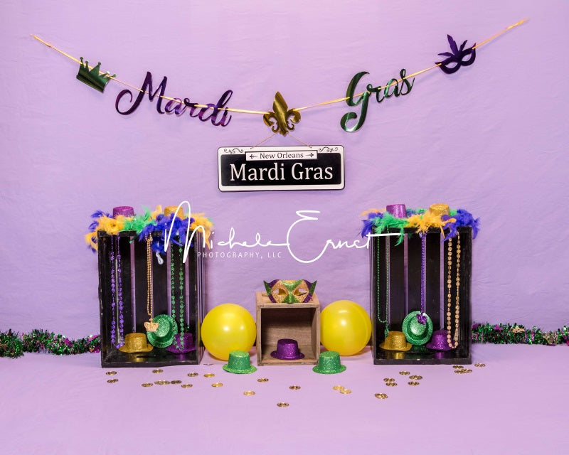 Kate Mardi Gras Backdrop Designed By Michele Ernst Photography - Kate Backdrop AU