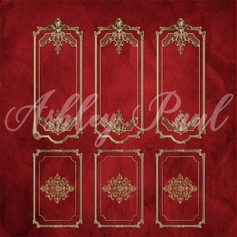Kate Red Wall Queen Backdrop Designed by Ashley Paul - Kate Backdrop AU