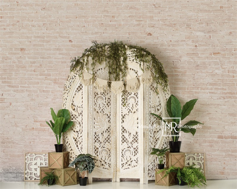 Kate Boho Screen Plants Greenery Backdrop Designed by Mandy Ringe Photography - Kate Backdrop AU