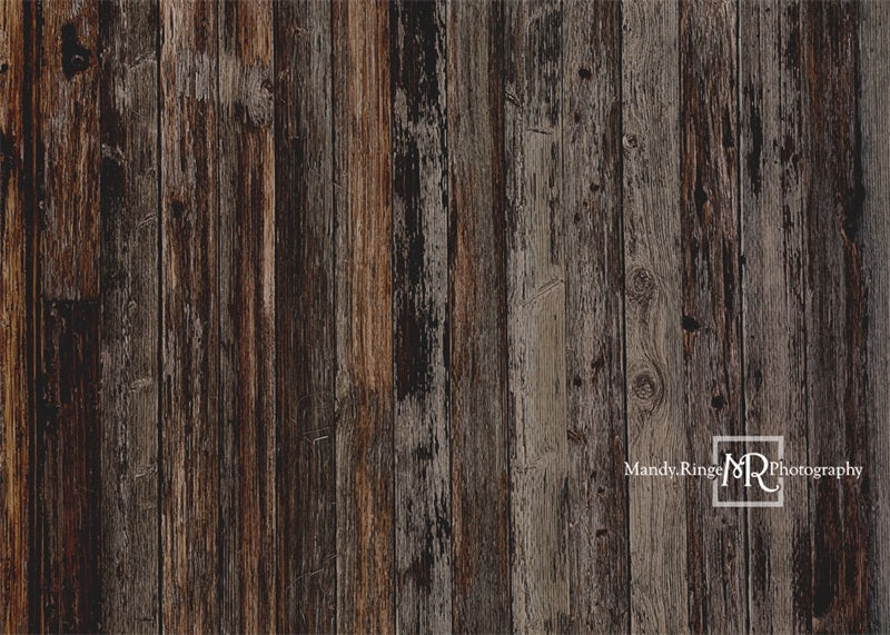 Kate Dark Textured Wood Backdrop Designed by Mandy Ringe Photography - Kate Backdrop AU