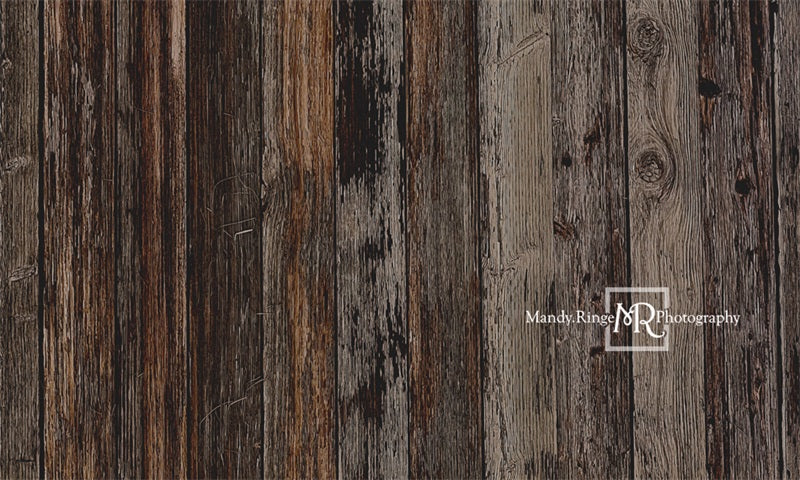 Kate Dark Textured Wood Backdrop Designed by Mandy Ringe Photography - Kate Backdrop AU