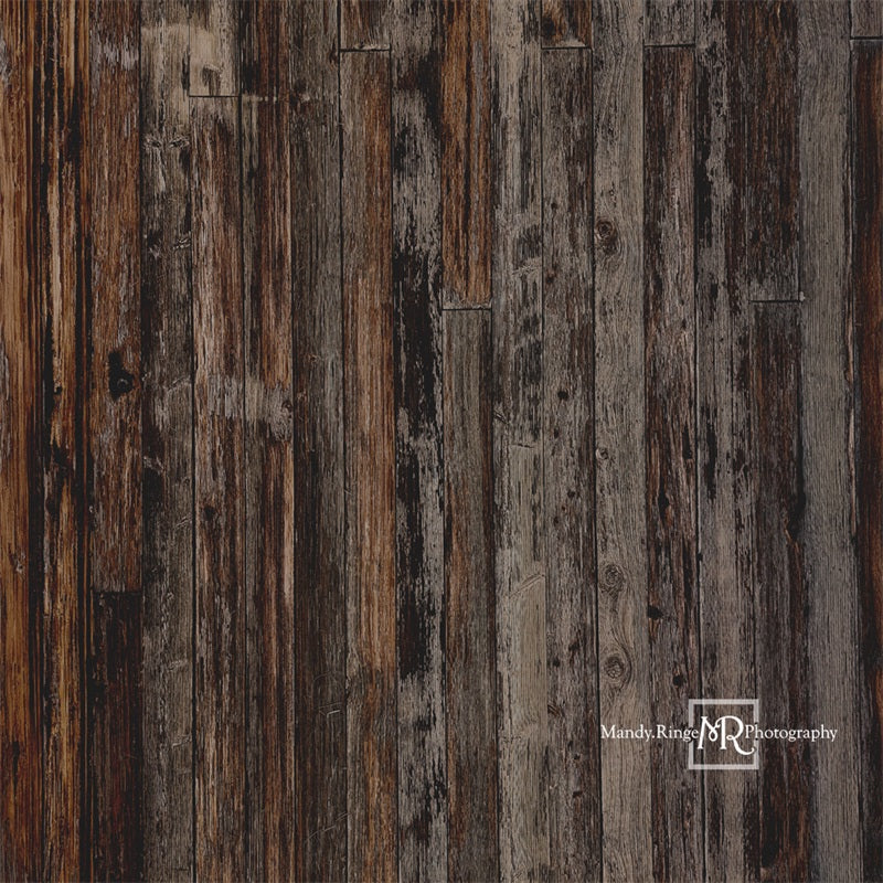 Kate Dark Textured Wood Backdrop Designed by Mandy Ringe Photography - Kate Backdrop AU
