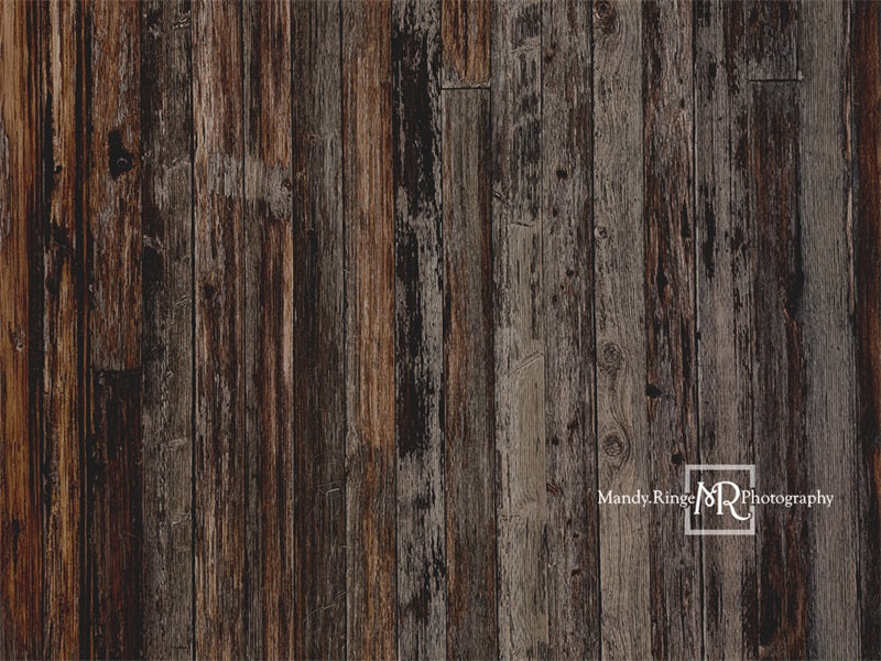 Kate Dark Textured Wood Backdrop Designed by Mandy Ringe Photography - Kate Backdrop AU