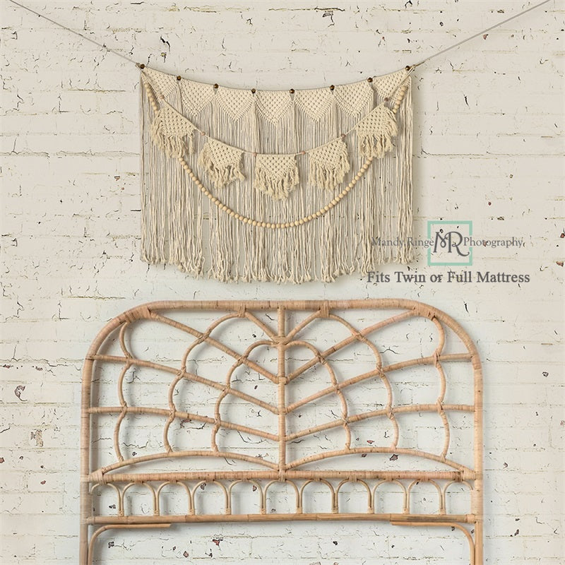 Kate Macrame Boho Headboard Backdrop Designed by Mandy Ringe Photography - Kate Backdrop AU