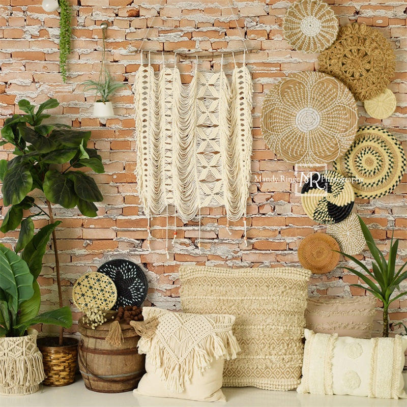 Kate Southwest Boho Macrame Wall Backdrop Designed by Mandy Ringe Photography - Kate Backdrop AU