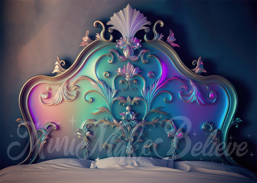 Kate Iridescent Ornate Valentine Backdrop Boudoir Headboard Designed by Mini MakeBelieve - Kate Backdrop AU